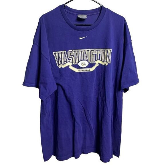 Y2K Nike UW Huskies Center Swoosh T Shirt XXL - Picture 1 of 4